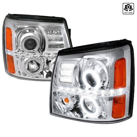 Spec-D Tuning 02-06 Cadillac Escalade Projector Headlight, 2LHP-ECLD02-RS 2LHP-ECLD02-RS